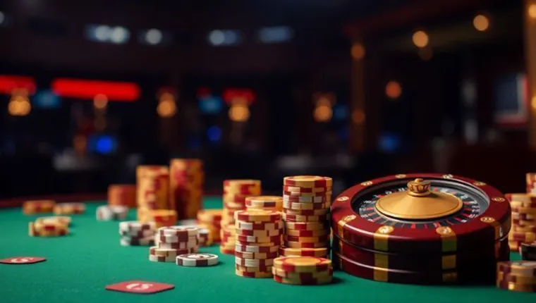 A friendly customer service representative wearing a headset, with a glowing golden chat icon, symbolizing 24/7 exceptional support at 789bingo online casino.
